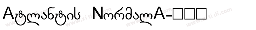 Atlantis NormalA字体转换
